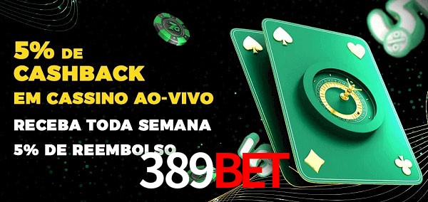 Promoções do cassino ao Vivo 389bet